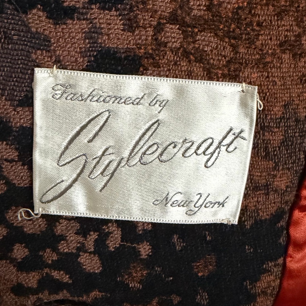 Chic Patterned Women's Pea Coat - image 6